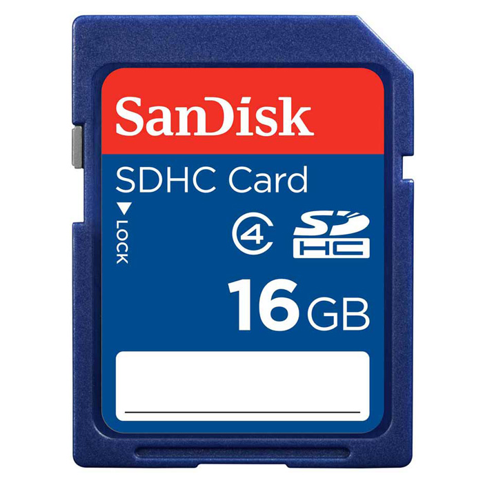 Карта памяти SANDISK SDHC 16GB Class 4 (SDSDB-016G-B35)
