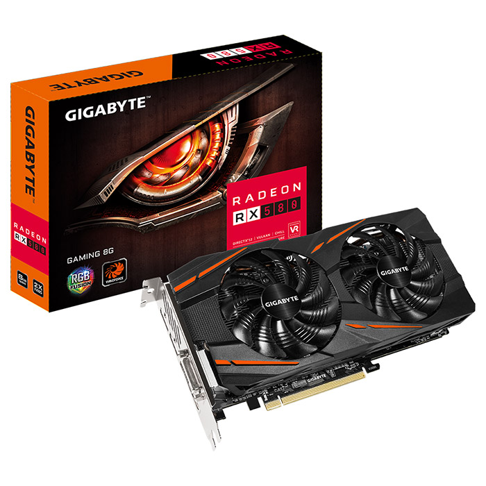 Відеокарта GIGABYTE Radeon RX 580 Gaming 8G (GV-RX580GAMING-8GD)