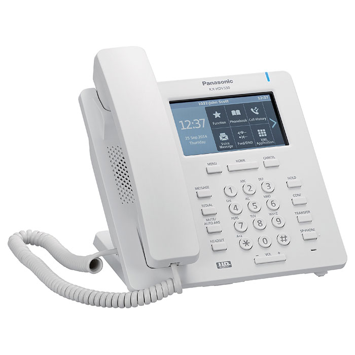 IP-телефон PANASONIC KX-HDV330 White