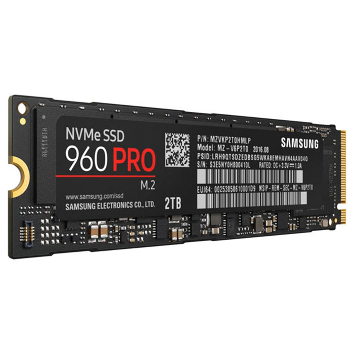 SSD диск SAMSUNG 960 Pro 2TB M.2 NVMe (MZ-V6P2T0BW)