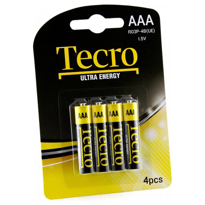 Батарейка TECRO Extra Energy AAA 4шт/уп (R03P-4B(UE))