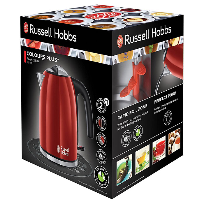 Електрочайник RUSSELL HOBBS Colours Plus Flame Red (20412-70)