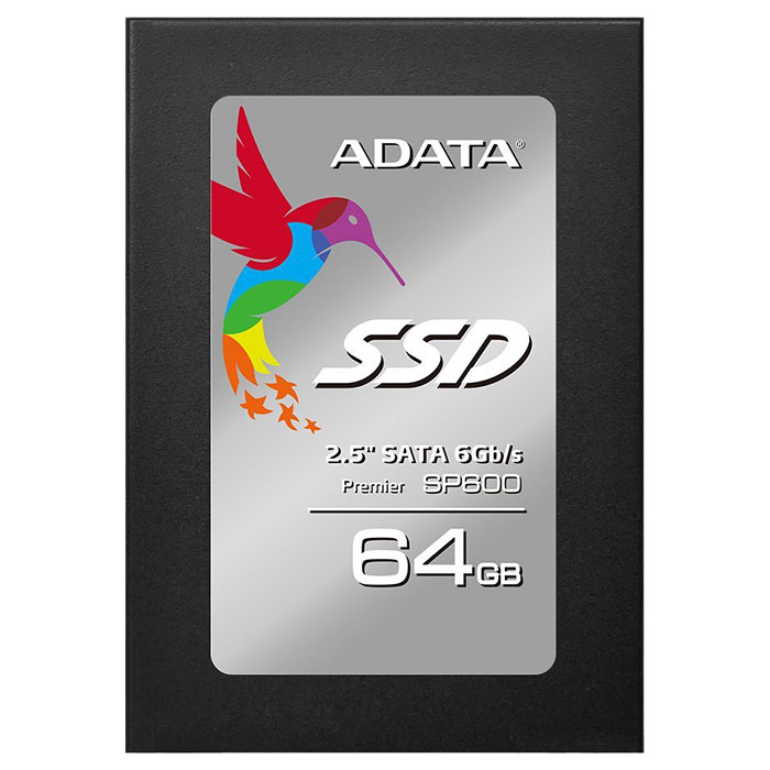 SSD диск ADATA Premier Pro SP600 64GB 2.5" SATA (ASP600S3-64GM-C)