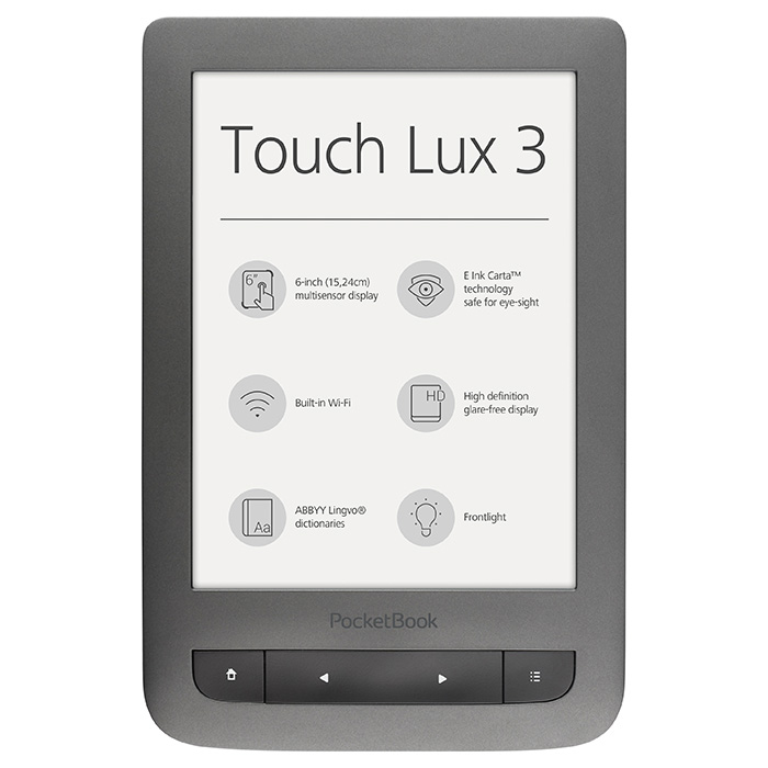 Електронна книга POCKETBOOK 626-2 Touch Lux 3 Gray (PB626(2)-Y-CIS)