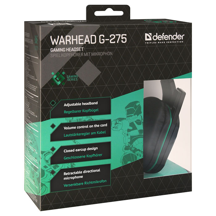 Навушники геймерскі DEFENDER Warhead G-275 (64122)