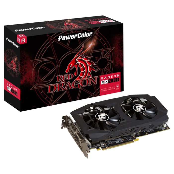 Відеокарта POWERCOLOR Red Dragon Radeon RX 580 8GB GDDR5 (AXRX 580 8GBD5-3DHDV2/OC)