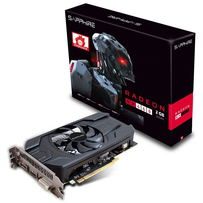 Видеокарта SAPPHIRE Radeon RX 460 2GB GDDR5 128-bit OC (11257-10-20G)