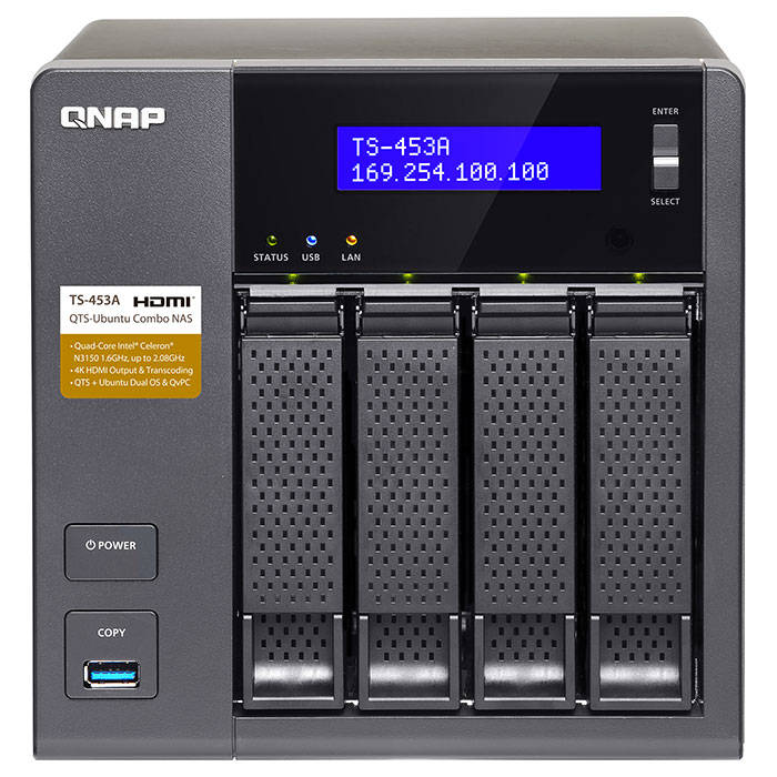 NAS-сервер QNAP TS-453A-8G