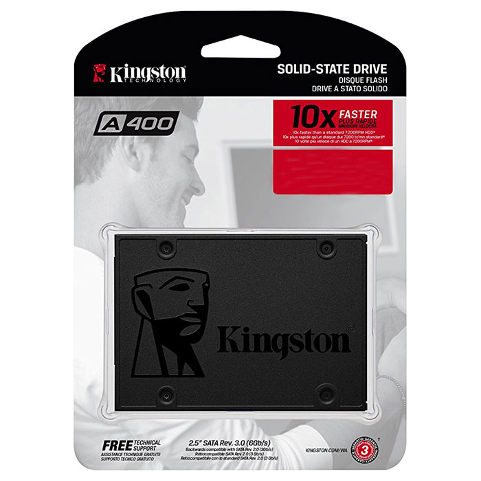 SSD KINGSTON A400 480GB 2.5" SATA (SA400S37/480G)