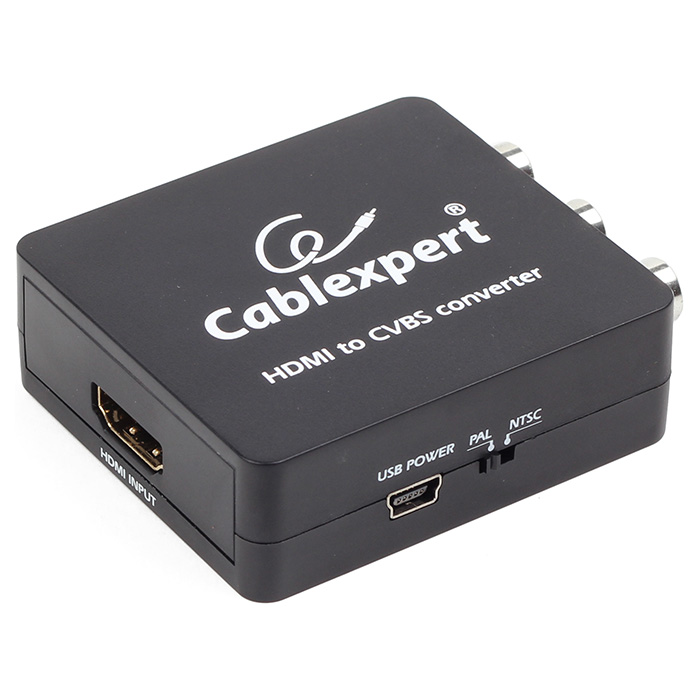 Конвертер видеосигнала CABLEXPERT HDMI to AV Black (DSC-HDMI-CVBS-001)