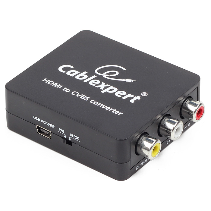 Конвертер відеосигналу CABLEXPERT HDMI to AV Black (DSC-HDMI-CVBS-001)