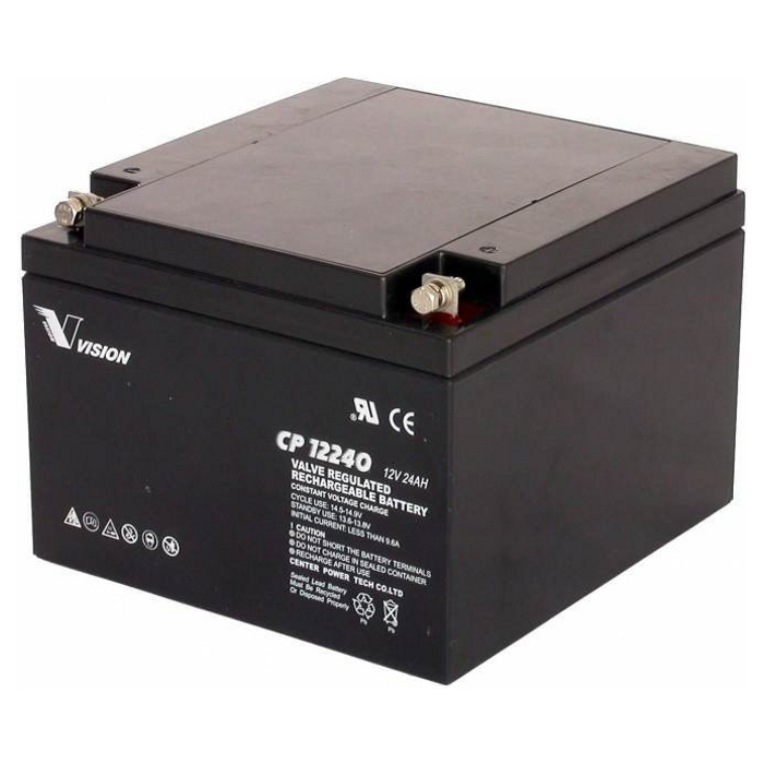 Аккумуляторная батарея VISION CP12240E-X (12В, 24Ач)