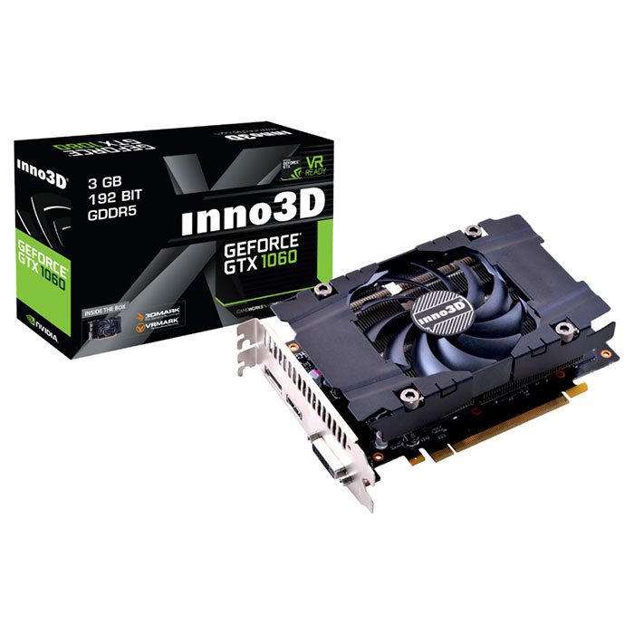 Відеокарта INNO3D GeForce GTX 1060 3GB GDDR5 192-bit Compact (N1060-4DDN-L5GM)