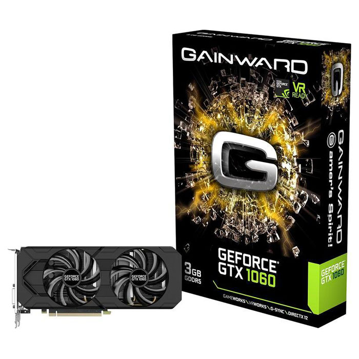 Відеокарта GAINWARD GeForce GTX 1060 3GB GDDR5 192-bit (426018336-3798)