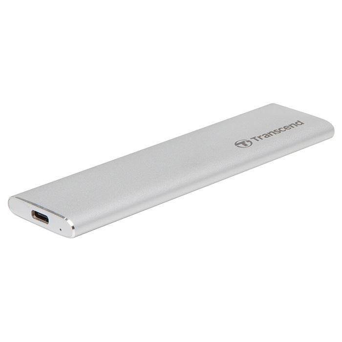 Карман внешний TRANSCEND CM80 M.2 SSD to USB 3.0 Metal Silver (TS-CM80S)