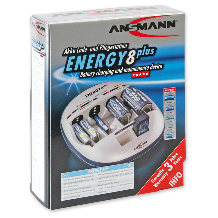 Зарядний пристрій ANSMANN Energy 8 Plus (5207442)