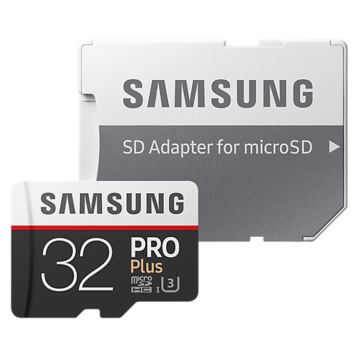 Карта памяти SAMSUNG microSDHC Pro Plus 32GB UHS-I U3 Class 10 + SD-adapter (MB-MD32GA/RU)