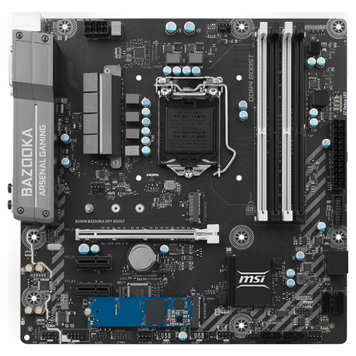 Материнська плата MSI B250M Bazooka OPT Boost