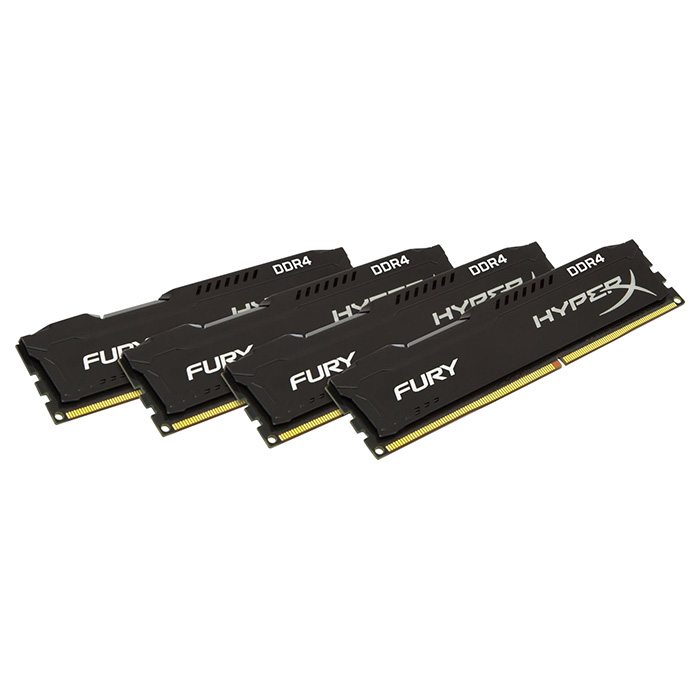 Модуль пам'яті HYPERX Fury Black DDR4 2133MHz 16GB Kit 4x4GB (HX421C14FBK4/16)