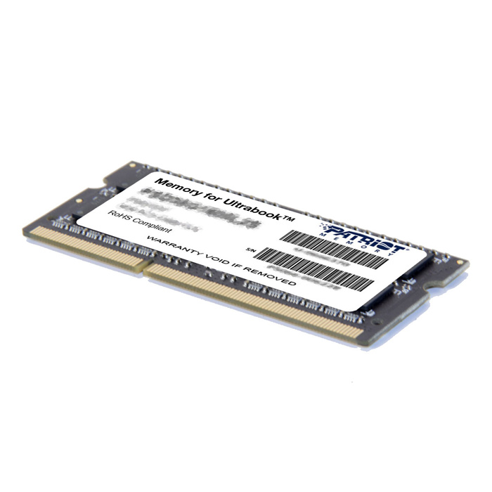 Модуль пам'яті PATRIOT Signature Line SO-DIMM DDR3 1600MHz 4GB (PSD34G1600L2S)