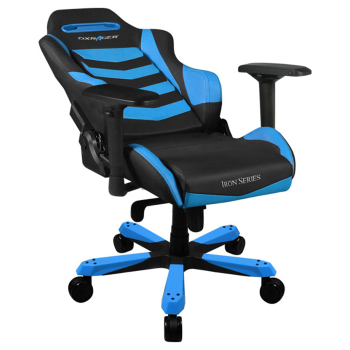 Крісло геймерське DXRACER Iron Black/Blue (OH/IS166/NB)