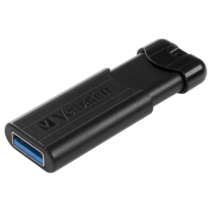 Флэшка VERBATIM Store 'n' Go PinStripe 64GB USB3.0 Black (49318)