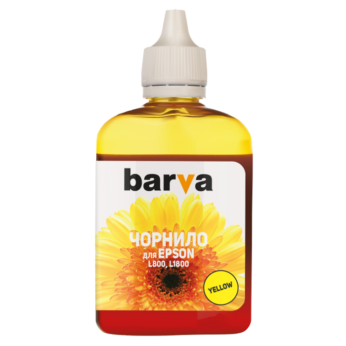 Чернила BARVA EPSON L800/L810/L850/L1800 (T6734) Yellow (L800-414)