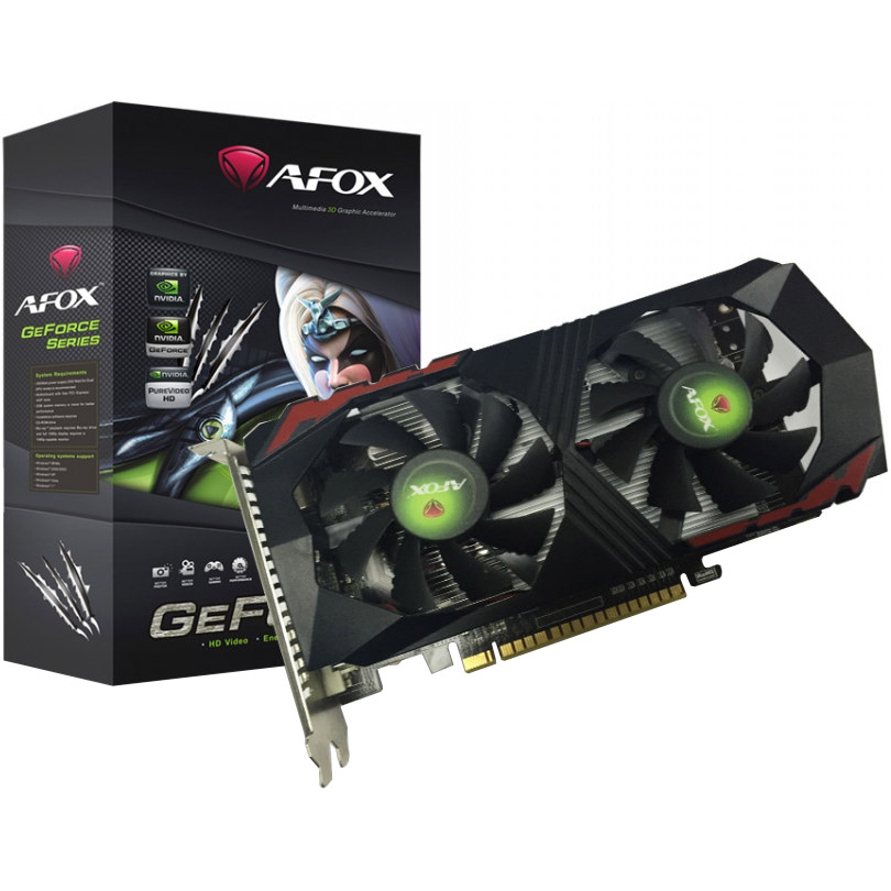 Відеокарта AFOX GeForce GTX 1050 Ti (V2) (AF1050TI-4096D5H2)