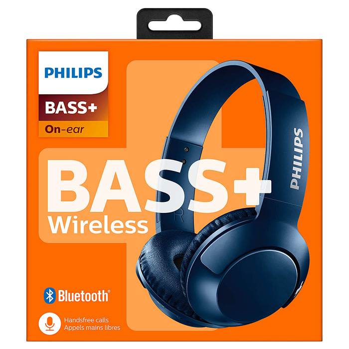 Навушники PHILIPS Bass+ SHB3075 Blue (SHB3075BL/00)
