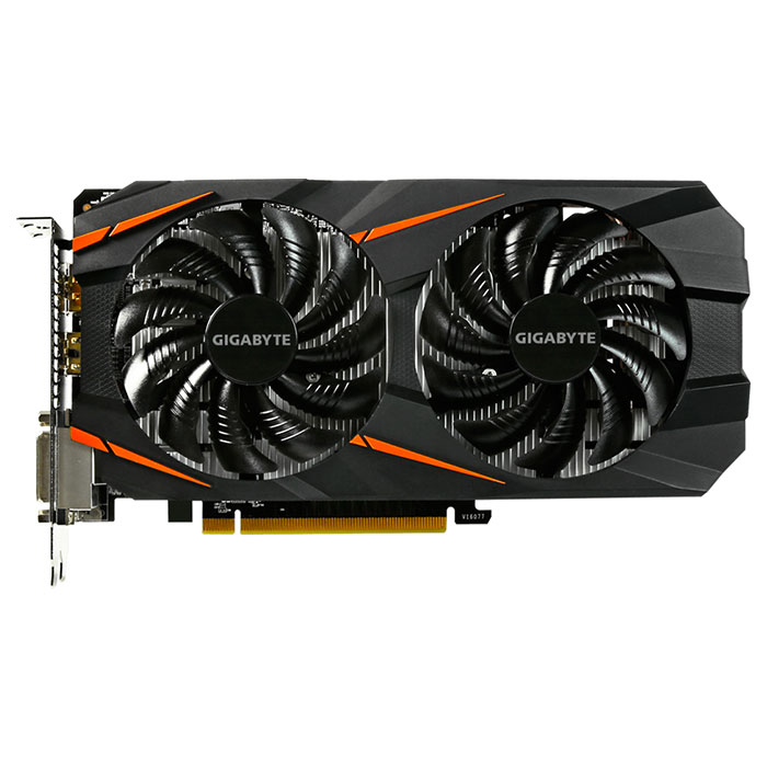 Відеокарта GIGABYTE GeForce GTX 1060 3GB GDDR5 192-bit WindForce 2X Mining Edition Bulk OC (GV-N1060WF2OC-3GD-MI)