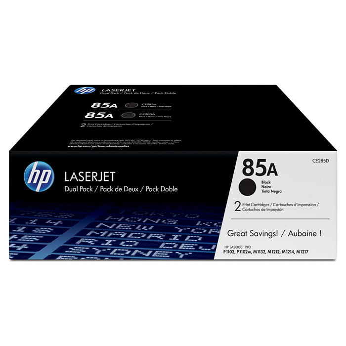 Тонер-картридж HP 85A Dual Pack Black (CE285AF)