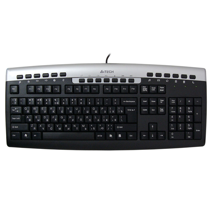 Клавиатура A4TECH KR-86 PS/2 Black/Silver