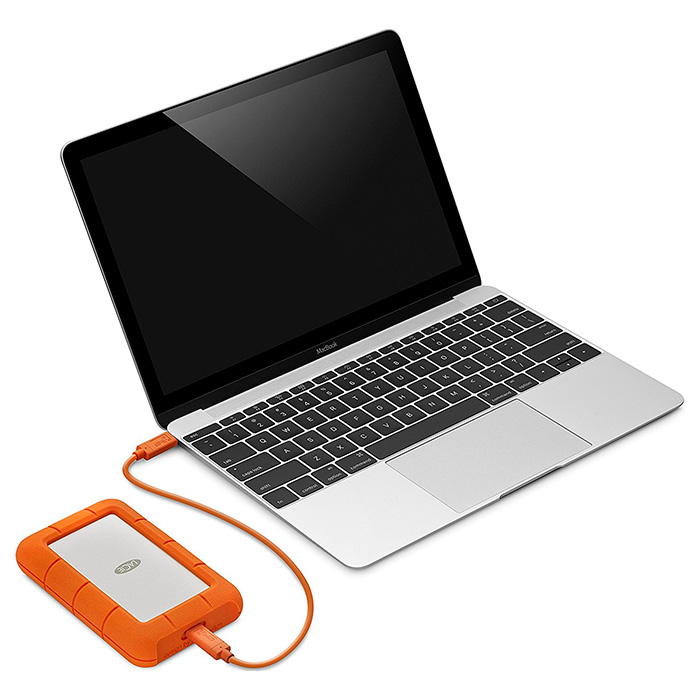 Портативный жёсткий диск LACIE Rugged USB-C 1TB USB3.0 (STFR1000800)