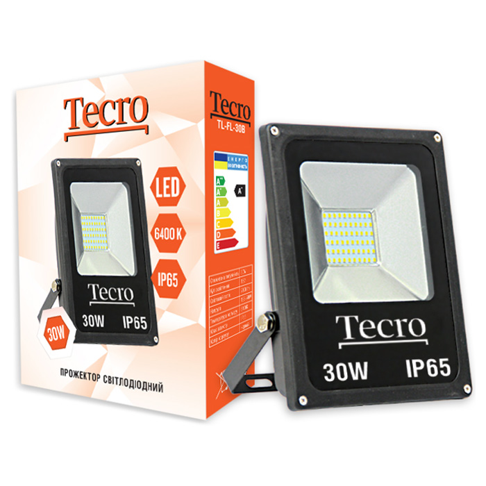 Прожектор LED TECRO TL-FL-30B 20W 6400K