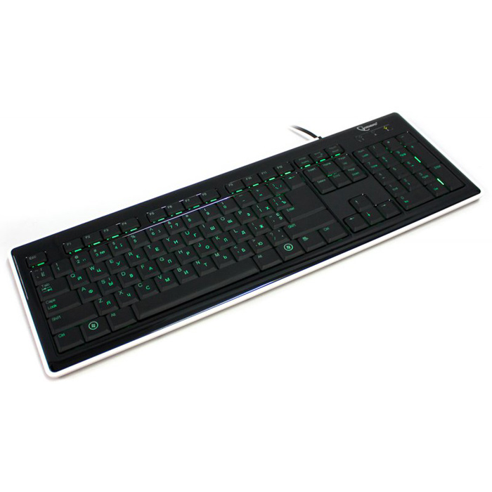 Клавіатура GEMBIRD KB-6050LU Black/White (KB-6050LU-W-RUA)