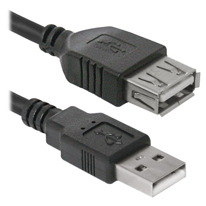 Кабель-удлинитель DEFENDER USB02-06 USB2.0 AM/AF 1.8м (87456)