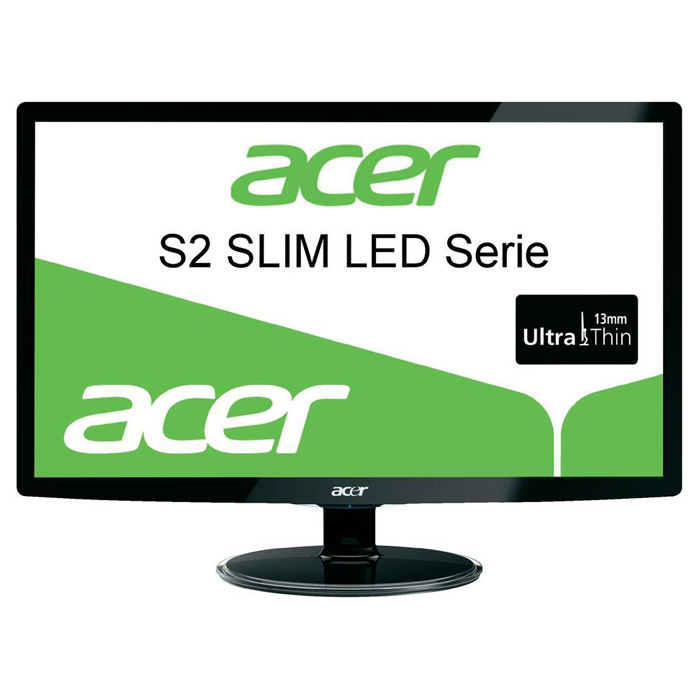 Монітор 23.6" ACER S242HLCBID (D-Sub/DVI/HDMI) Black