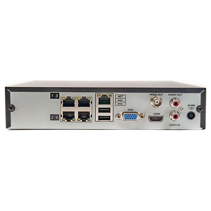 Відеореєстратор мережевий 4-канальний POWERPLANT NVR41044PECO