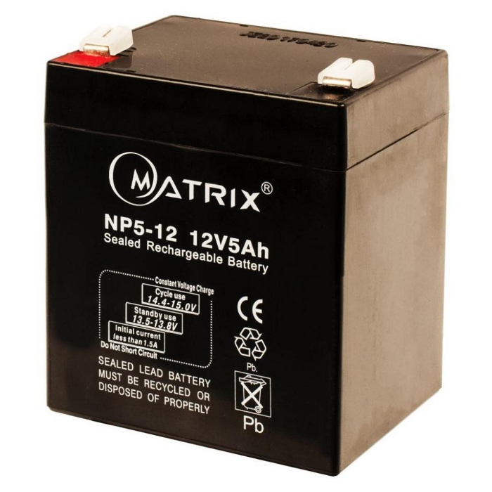 Акумуляторна батарея MATRIX NP5-12 (12В, 5Агод)