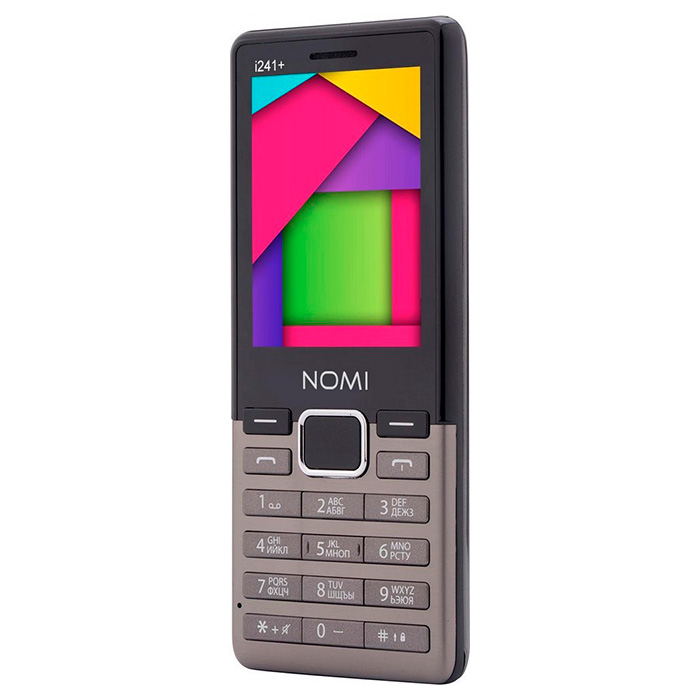 Мобильный телефон NOMI i241+ Metal Dark Gray
