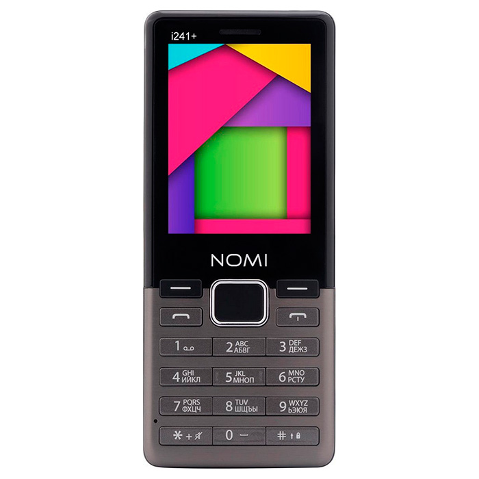 Мобильный телефон NOMI i241+ Metal Dark Gray