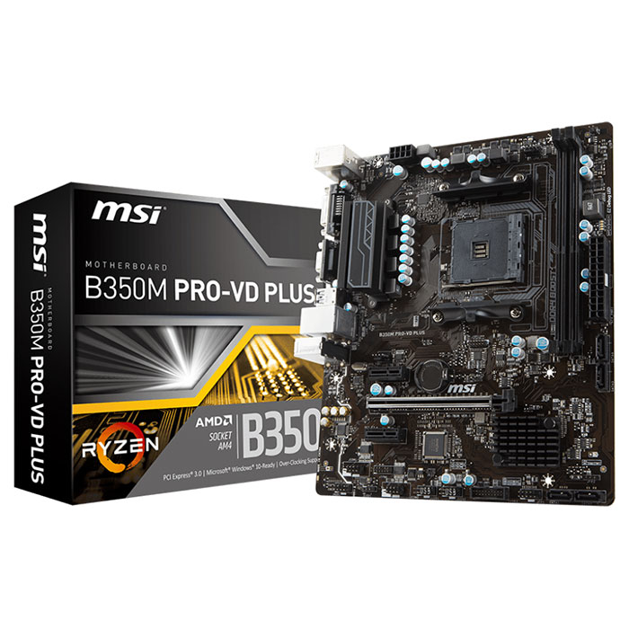 Материнська плата MSI B350M Pro-VD Plus