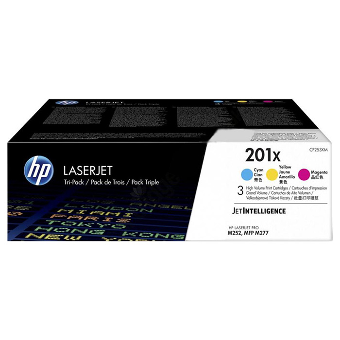 Тонер-картридж HP 201X Tri-Pack CMYk (CF253XM)