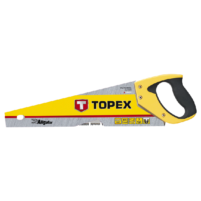 Ножівка по дереву TOPEX Aligator 400mm 7tpi (10A441)