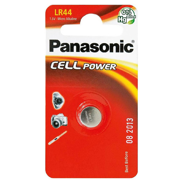 Батарейка PANASONIC Cell Power LR44 (LR-44EL/1B)