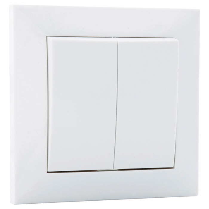 Выключатель двойной проходной SVEN Comfort SE-60018 White (07100043)