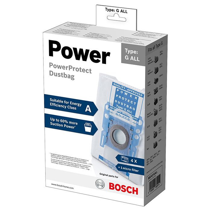Мешок-пылесборник BOSCH PowerProtect G All 4шт (BBZ41FGALL)