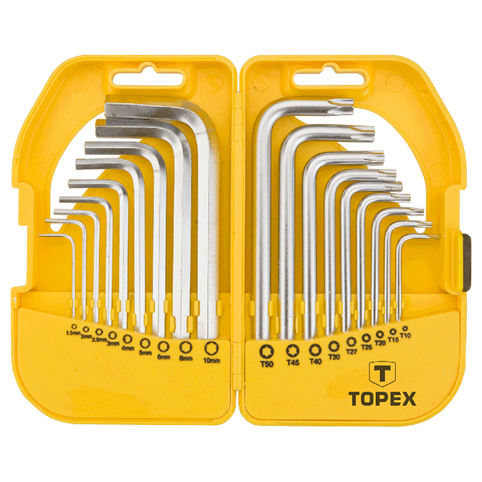 Набір ключів шестигранний TOPEX 35D952 18шт