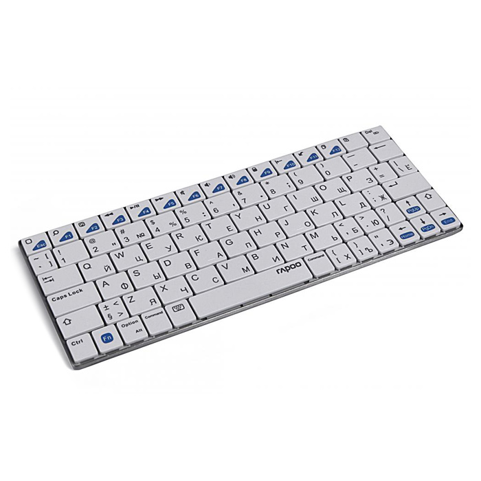 Клавіатура бездротова RAPOO E6300 White