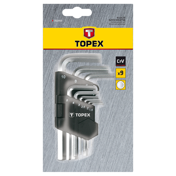 Набір ключів шестигранний TOPEX 35D955 9шт
